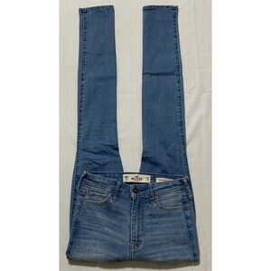 Hollister High Rise Super Skinny Distressed Jeans Blue Size 00R 23x30